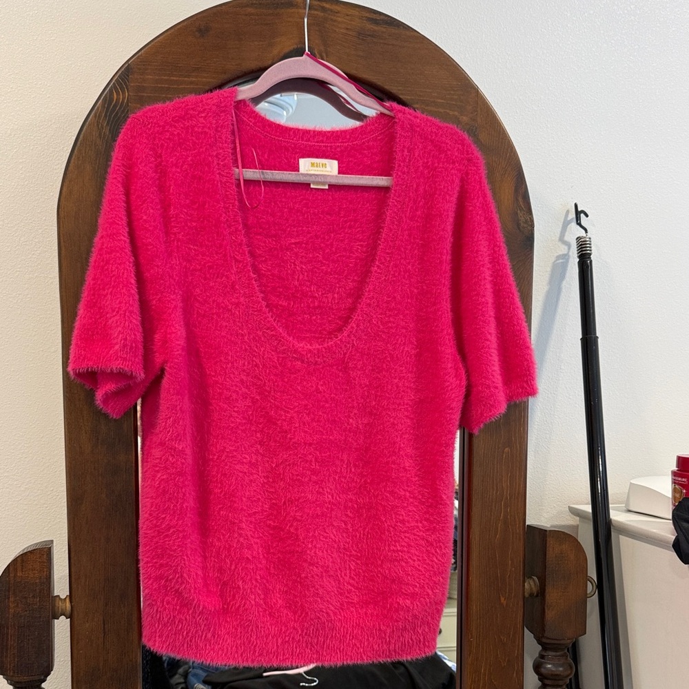 Maeve Anthropologie Hot Pink Sweater